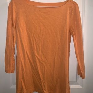 Basic 3/4 sleeve orange tee